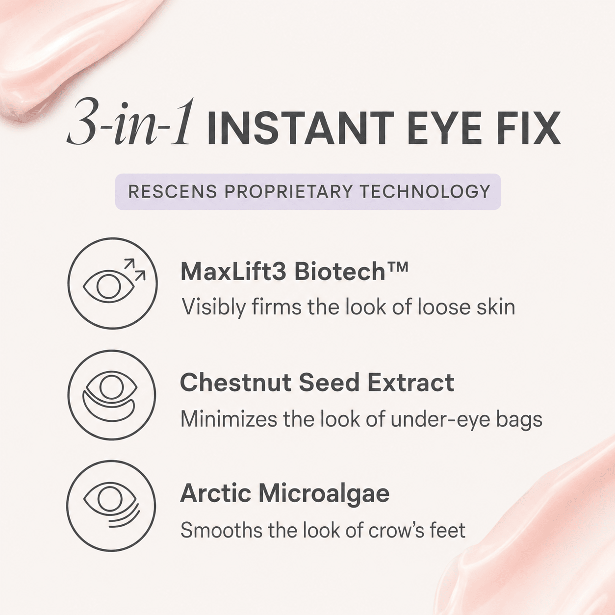 rescens Instant Eye Gel - Rescens Cosmetics